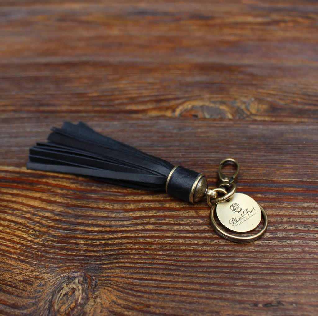 Leather Tassel Key Chain, Feathered Farmhouse – The Feathered Farmhouse